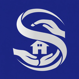 Insure With Sukhman cradle mark: protective hands sheltering a home